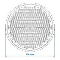 Pro Plus Reflektor orange 58mm selbstklebend mit Grundplatte