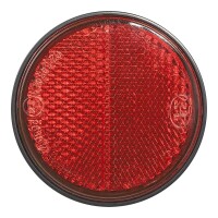 Pro Plus Reflektor rot 58mm selbstklebend mit Grundplatte