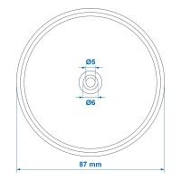 Pro Plus Reflektor rot 80mm Schraubbefestigung