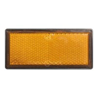 Pro Plus Reflektor orange 85x39mm selbstklebend mit Grundplatte
