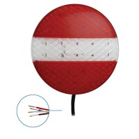 Pro Plus Rückleuchte 12/24V 3 Funktionen 140mm STF LED