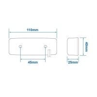 Pro Plus Positionsleuchte 12/24V weiß 110x40mm LED