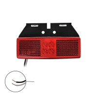 Pro Plus Positionsleuchte hinten 12/24V rot 110x40mm LED mit Halter
