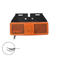Pro Plus Seitenmarkierungsleuchte 12/24V orange 110x40mm LED mit Halter