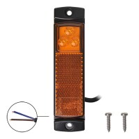 Pro Plus Seitenmarkierungsleuchte 12/24V orange 126x30mm LED