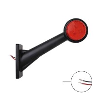 Pro Plus Umrissleuchte 12/24V rot/weiß 166x193mm LED rechts