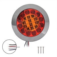 Pro Plus Rückleuchte 3 Funktionen 122mm 24LED chrom