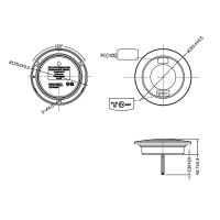 Pro Plus Rückleuchte 3 Funktionen 122mm 24LED chrom