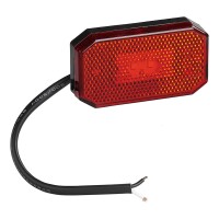 Pro Plus Positionsleuchte hinten 12/24V rot 80 x 44 mm LED