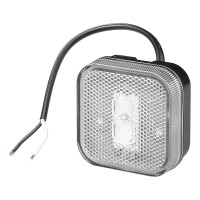 Pro Plus Positionsleuchte 12/24V weiß 65 x 65 mm LED