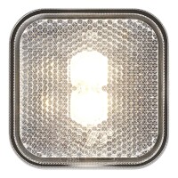 Pro Plus Positionsleuchte 12/24V weiß 65 x 65 mm LED