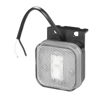 Pro Plus Positionsleuchte 12/24V weiß 65 x 65 mm LED mit Halter