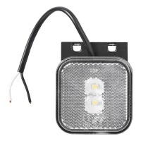 Pro Plus Positionsleuchte 12/24V weiß 65 x 65 mm LED mit Halter