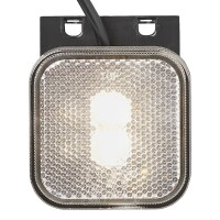 Pro Plus Positionsleuchte 12/24V weiß 65 x 65 mm LED mit Halter
