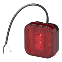 Pro Plus Positionsleuchte hinten 12/24V rot 65 x 65 mm LED