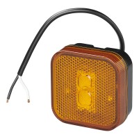 Pro Plus Seitenmarkierungsleuchte 12/24V orange 65 x 65...
