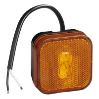 Pro Plus Seitenmarkierungsleuchte 12/24V orange 65 x 65 mm LED