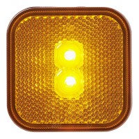 Pro Plus Seitenmarkierungsleuchte 12/24V orange 65 x 65 mm LED