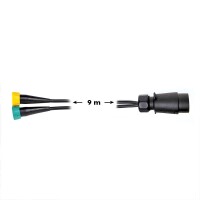 Kabelsatz 9M mit Stecker 7-polig und 2x Steckverbinder 5-polig
