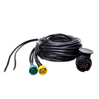 Kabelsatz 7M mit Stecker 13-polig und 2x Steckverbinder...