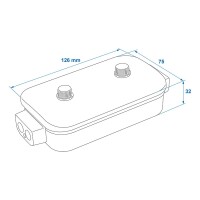 Verteilerdose Kunststoff 8x4-polig Kabelverbindungen quer