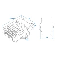 LED-Licht-Prozessor 12V für Anhänger