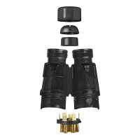Anhänger Stecker 7-polig PVC mit Flachsteckeranschluss IP44