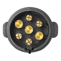 Anhänger Stecker 7-polig PVC mit Flachsteckeranschluss IP44