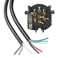 Kabelsatz 7+1-polig PVC + 1,50M Kabel 8 Adern IP44