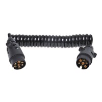 Spiralkabel 3M mit 2x Stecker 7-polig PVC IP44