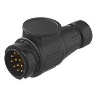 Stecker 13-polig PVC System Jaeger 12 cm IP44