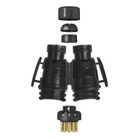 Stecker 13-polig PVC Jaeger direkt einstecken IP44