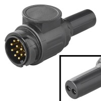 Stecker 13-polig PVC Typ Jaeger mit 2-Loch-Tülle IP44