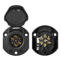 Steckdose 7+1-polig PVC IP44