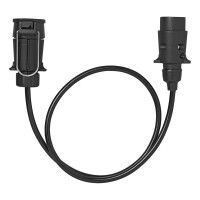 Verlängerungskabel 1M mit Stecker und Steckdose 7-polig IP44