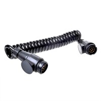 Anhänger Spiralkabel 3,5M 8 Adern mit 2x Stecker 13-polig PVC