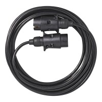 Verlängerungskabel 5M mit 2x Stecker 7-polig PVC IP44