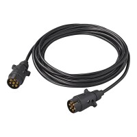 Verlängerungskabel 7M mit 2x Stecker 7-polig PVC IP44
