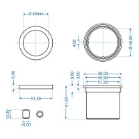 Gleitlager für Auflaufeinrichtung passend für Knott KF/KR 7.5 - 10 - 13-20 im blister