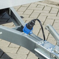 Anhänger Steckerhalter Kunststoff blau