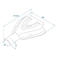 Halbschale passend für knott Bremsseil Glocke Ø18mm - Kein Originalersatzteil - Nachbau - Hohe Qualität