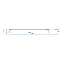 Bremsseil 830/1057mm Glocke Ø26mm passend für BPW - Kein Originalersatzteil - Nachbau - Hohe Qualität