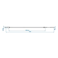 Bremsseil 1230/1457mm Glocke Ø26mm passend für BPW - Kein Originalersatzteil - Nachbau - Hohe Qualität
