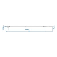 Bremsseil 730/940mm Glocke Ø22mm passend für Knott/Schlegl/Nieper/Avonride/BPW - Kein Originalersatzteil - Nachbau - Hohe Qualität
