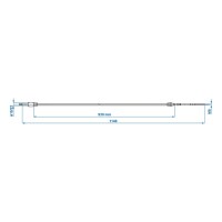 Bremsseil 930/1140mm Glocke Ø22mm passend für Knott/Schlegl/Nieper/Avonride/BPW - Kein Originalersatzteil - Nachbau - Hohe Qualität