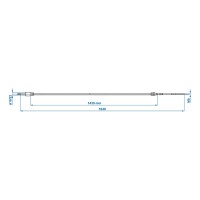 Bremsseil 1430/1640mm Glocke Ø22mm passend für Knott/Schlegl/Nieper/Avonride/BPW - Kein Originalersatzteil - Nachbau - Hohe Qualität