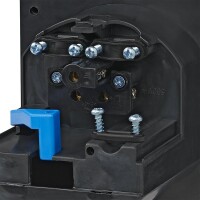 CEE-Einspeisestecker Einbau eckig schwarz 240V 16A