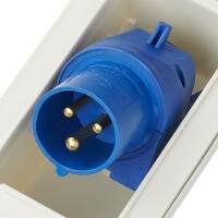 CEE-Einspeisestecker Einbau rechteckig 220-240V 50Hz Wohnmobil