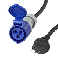 Adapterkabel 40cm 3x2,5mm² von Schweizer Stecker nach CEE
