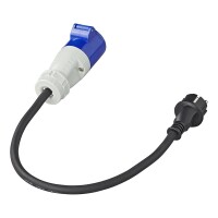 Adapterkabel 40cm von Schuko Stecker nach CEE